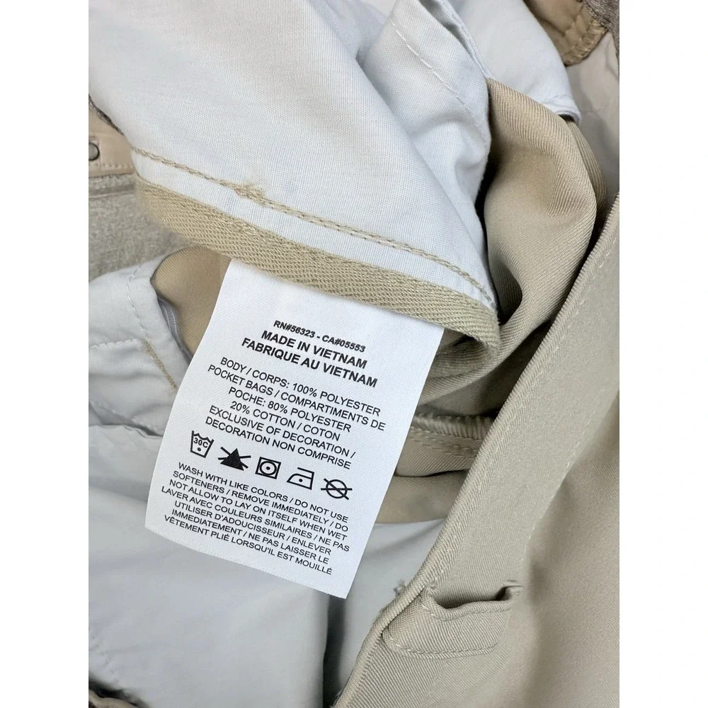 Nike Men's Dri Fit Victory Golf Pants Khaki 40X27 Grip Comfort Waist Swoosh Logo
